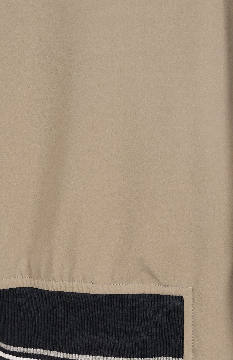 Мужской бомбер PAUL&SHARK бежевого цвета, арт. 25412050/3XL | Фото 6 (Длина (верхняя одежда): Короткие; Материал подклада: Синтетический материал; Рукава: Длинные; Кросс-КТ: бомбер, Легкие; Принт: Без принта; Стили: Кэжуэл; Материал внешний: Синтетический материал; Автоматизация состава: Проставлено; Детали: Без декора; Автоматизация ТО: Проставлено)