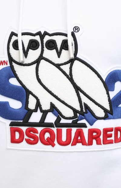 Хлопковое худи d2 x ovo DSQUARED2, арт. S74GU0458/S25042, фото 5