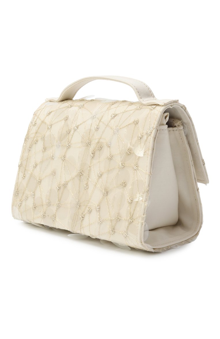 Детская сумка ELIE SAAB JUNIOR золотого цвета, арт. EAB0024 TS0990 | Фото 2 (Нос: Не проставлено; Материал: Текстиль; Автоматизация состава: Проставлено)