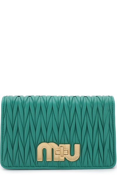 Клатч из кожи на цепочке MIU MIU, арт. 5BF069-N88-F0MYE-OCO, фото 1