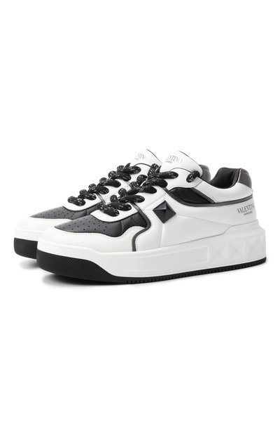 Мужские кожаные кеды one stud xl VALENTINO, арт. 7Y2S0G37/WRI