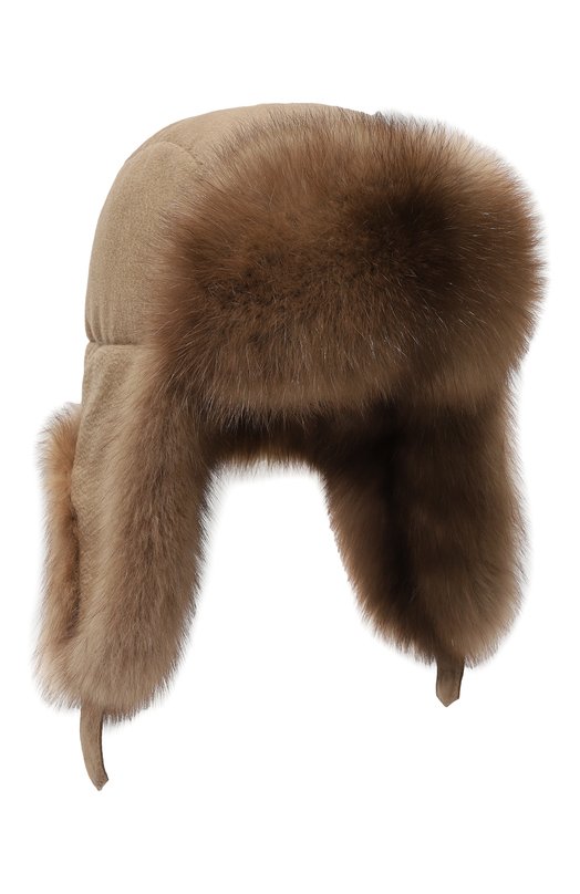 Шапка-ушанка Майкл с отделкой из соболя FurLand 0201414210032100016 Коричневый 0201414210032100016