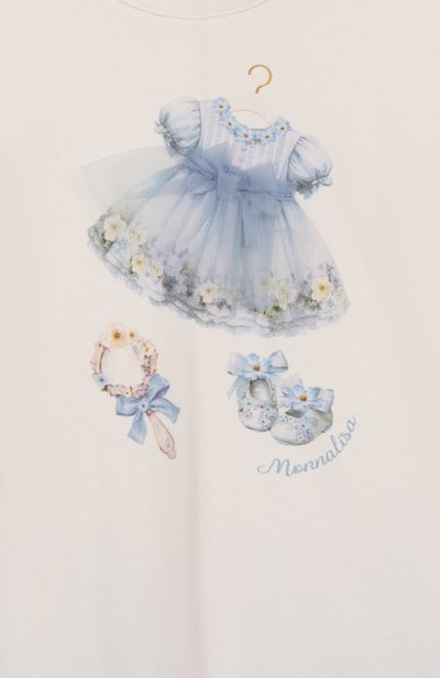 Хлопковое платье MONNALISA, арт. 39F906, фото 3