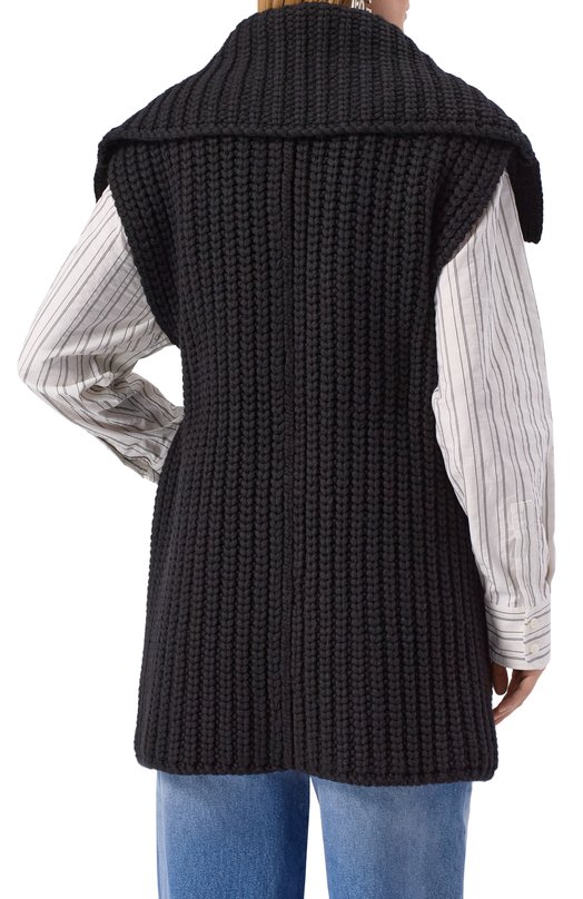 Жилет из шерсти и кашемира Dolce & Gabbana FXVCKT/JBME2 Чёрный  FXVCKT/JBME2 Фото 4