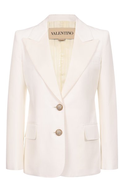 Женский жакет из хлопка и льна VALENTINO, арт. 7B3CE465/8T1
