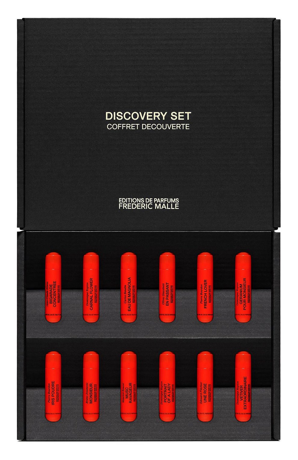 Набор парфюмерный discovery set FREDERIC MALLE бесцветного цвета по цене 5600 руб., арт. 3700135016972, фото 1 Набор парфюмерный discovery set FREDERIC MALLE, арт. 3700135016972, фото 1
