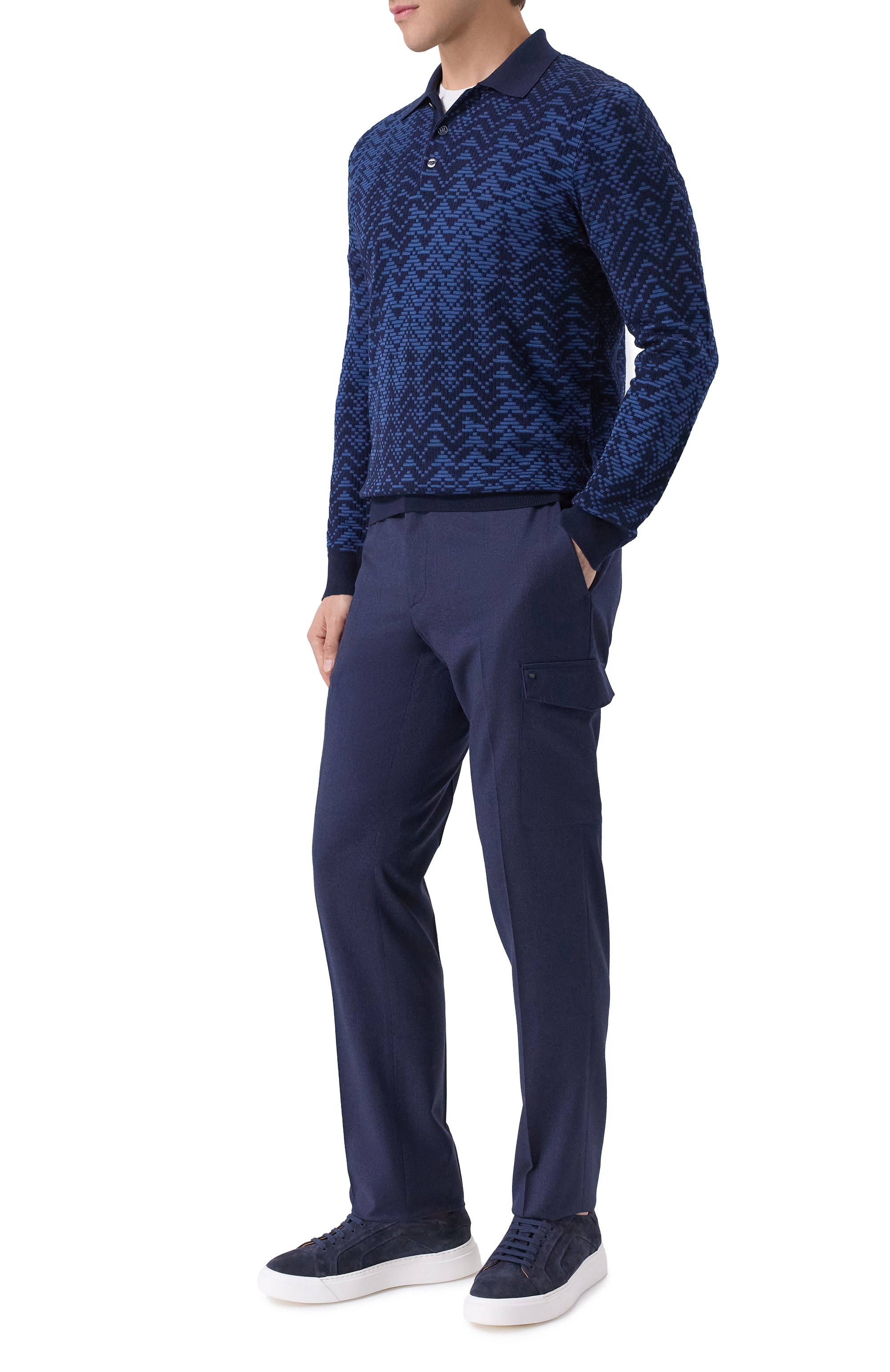 Поло из шерсти и шелка ZILLI, арт. KBP001M0230VRAWA0, фото 2