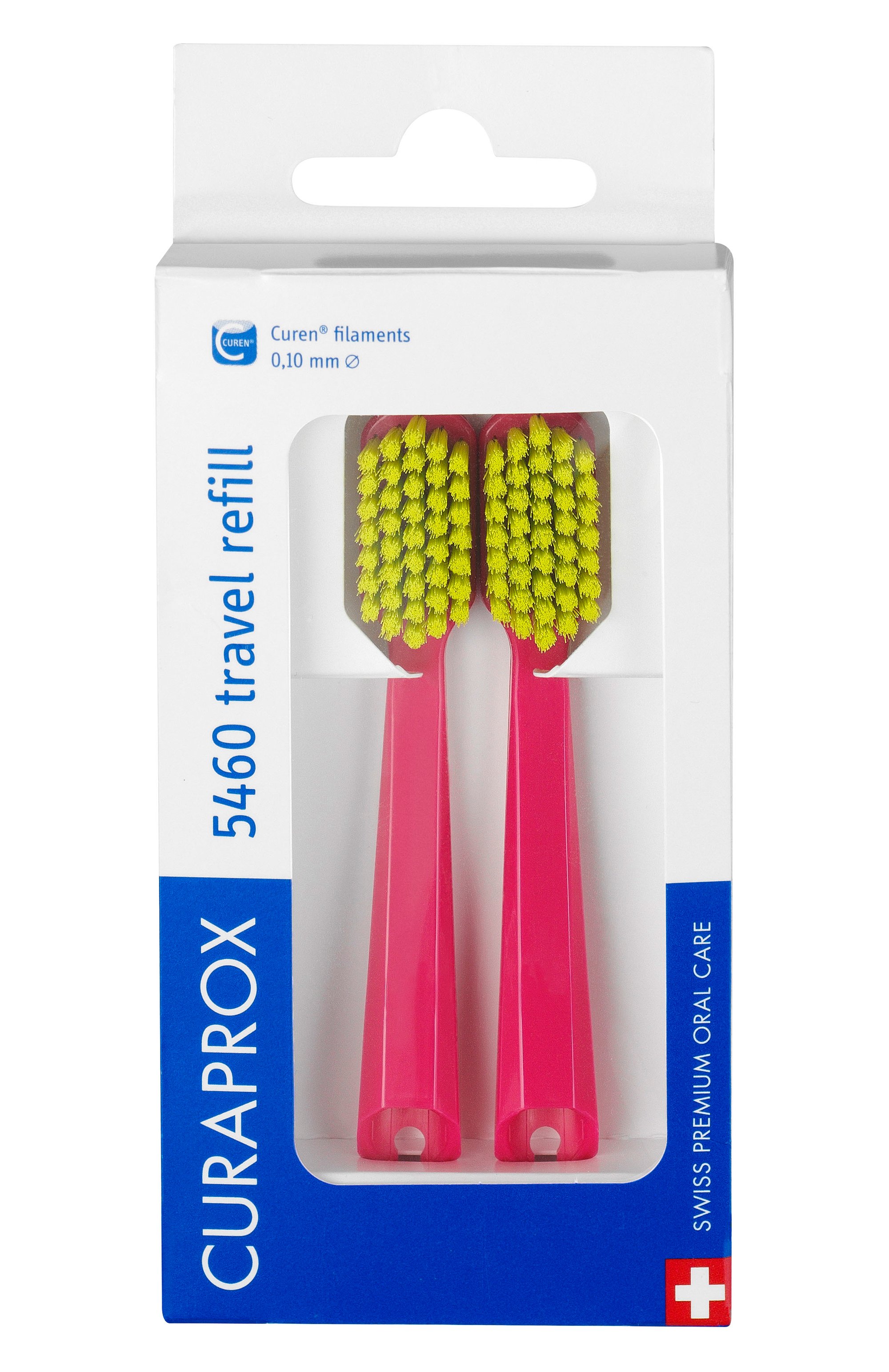 Сменные зубные щетки сs 5460 для дорожного набора be you, красный (2 шт.) CURAPROX, арт. 7612412430790, фото 1