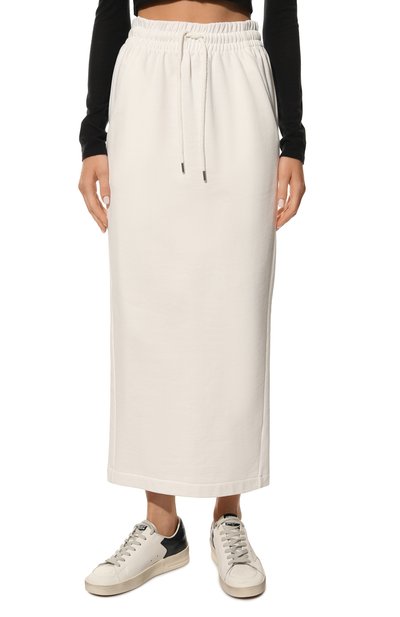Хлопковая юбка DRIES VAN NOTEN белого цвета по цене 31000 руб., арт. 222-011105-5611, фото 3 Хлопковая юбка DRIES VAN NOTEN, арт. 222-011105-5611, фото 3