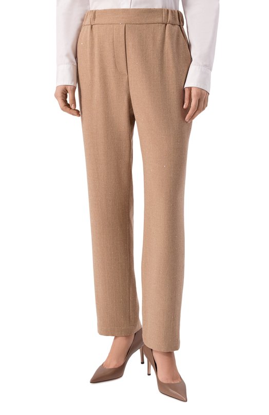 Брюки из шерсти и вискозы Antonelli Firenze N8630P/801D Бежевый  N8630P/801D Фото 3