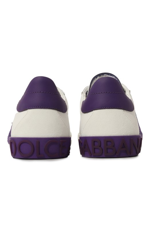 Кожаные кеды Portofino Vintage Dolce & Gabbana CK2203/AR028 Белый  CK2203/AR028 Фото 6