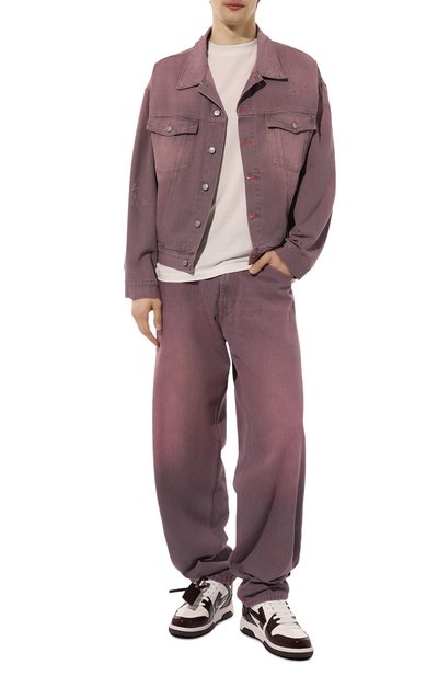 Кожаные кеды out of office OFF-WHITE, арт. OMIA189F22LEA0060128, фото 2