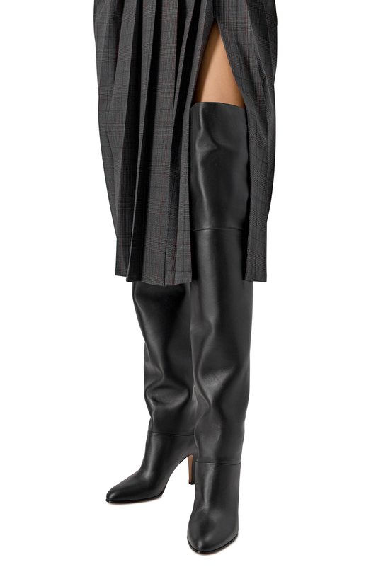 Кожаные ботфорты Eve 85 Chloé CHC24A03PMF Чёрный  CHC24A03PMF Фото 2