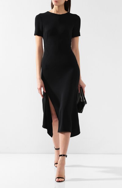 Платье с разрезом VICTORIA BECKHAM, арт. DR MID 6847C MSS19 FLUID CADY, фото 2