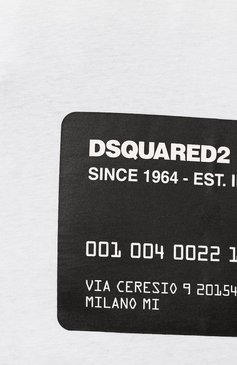 Мужская хлопковая футболка DSQUARED2 белого цвета, арт. S74GD1237 | Фото 5 (Рукава: Короткие; Длина (для топов): Стандартные; Принт: С принтом; Материал сплава: Проставлено; Материал внешний: Хлопок; Драгоценные камни: Проставлено; Стили: Кэжуэл)