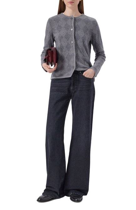 Женский кардиган из шерсти и кашемира EMPORIO ARMANI, арт. EW002176/AF18280/F8001
