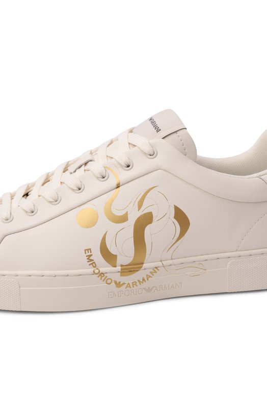 Кожаные кеды Emporio Armani EM000220/AF13982 Белый  EM000220/AF13982 Фото 7