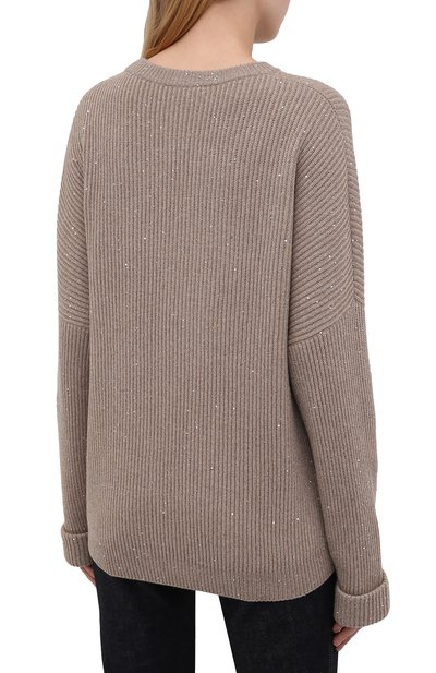 Пуловер из кашемира и шерсти BRUNELLO CUCINELLI, арт. MBM755800, фото 4