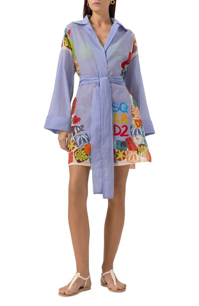 Хлопковая туника DSQUARED2, арт. D6A2D5230, фото 3