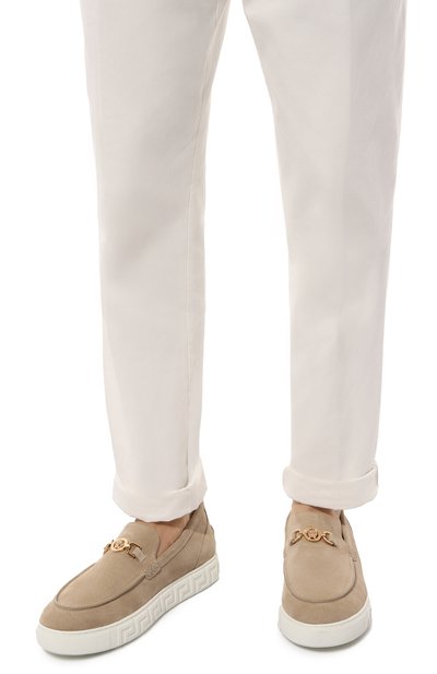 Замшевые лоферы medusa '95 greca VERSACE, арт. 1014798/1A09919, фото 3