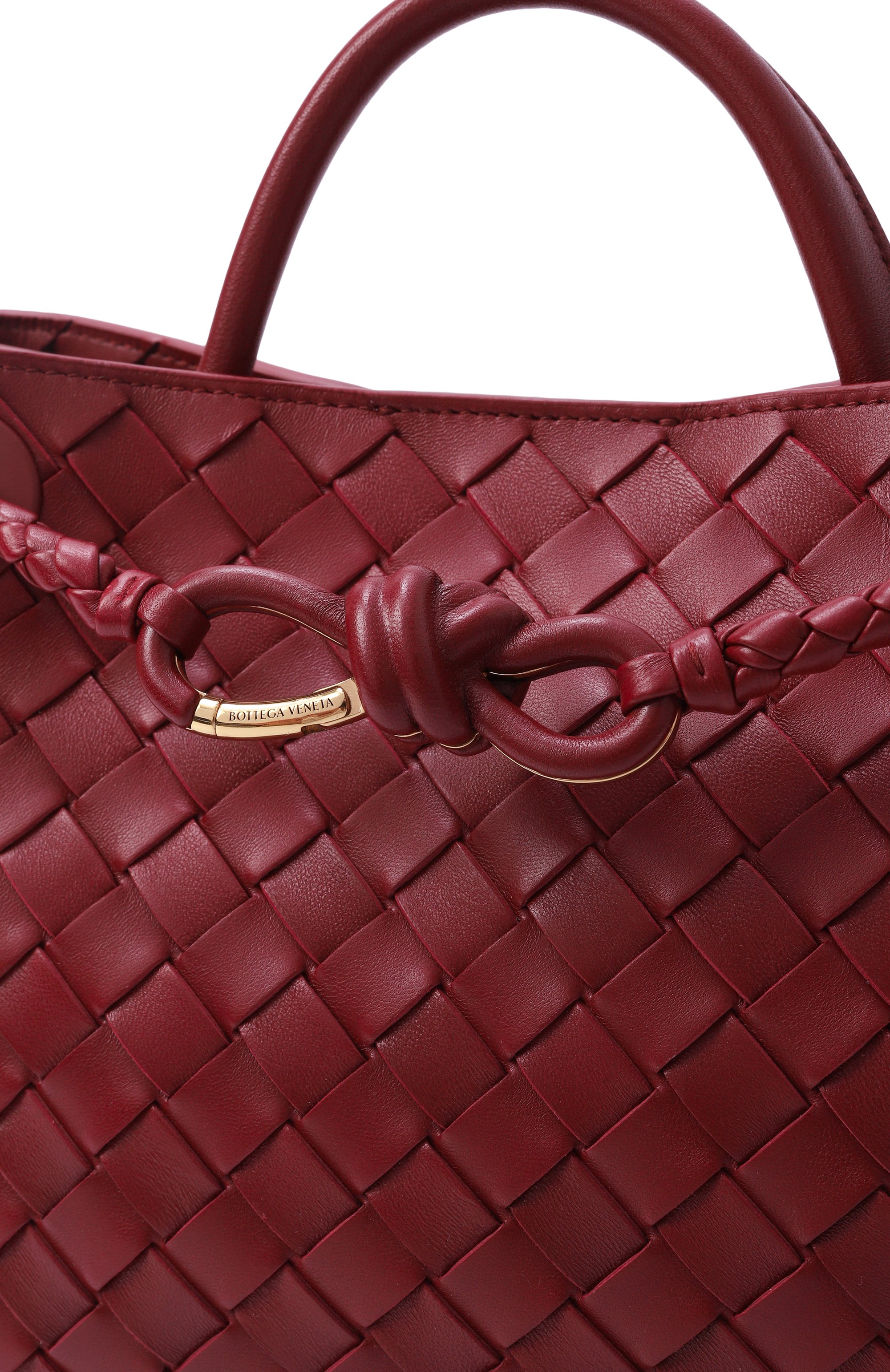 Сумка andiamo small BOTTEGA VENETA красного цвета по цене 564500 руб., арт. 866075/VCPP1, фото 6 Сумка andiamo small BOTTEGA VENETA, арт. 866075/VCPP1, фото 6