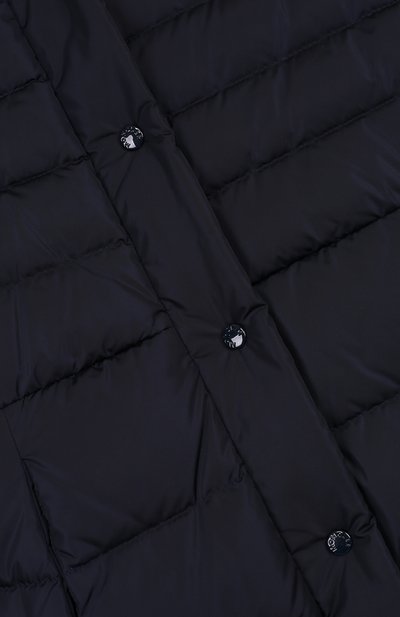 Пуховое пальто на молнии с капюшоном и меховой отделкой MONCLER ENFANT, арт. D2-954-49392-25-54155/12-14A, фото 3