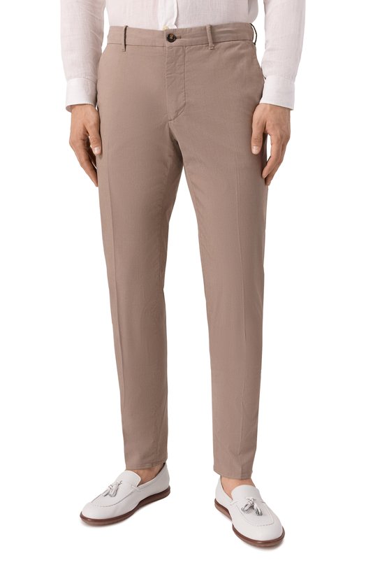 Хлопковые брюки Slowear 1W0084/9447B Бежевый  1W0084/9447B Фото 3