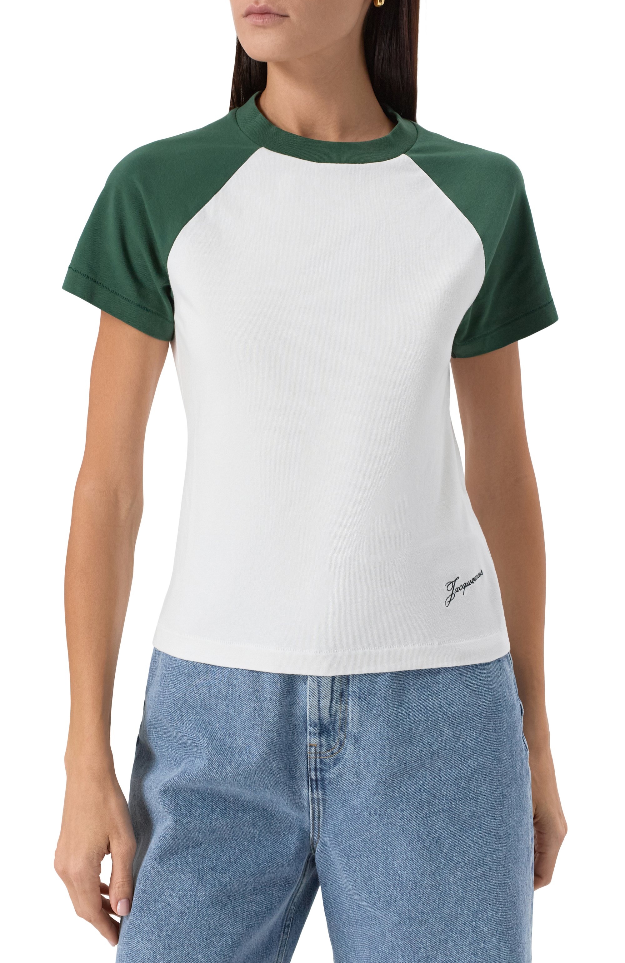 Хлопковая футболка JACQUEMUS белого цвета по цене 31150 руб., арт. 25E251JS205, фото 3 Хлопковая футболка JACQUEMUS, арт. 25E251JS205, фото 3