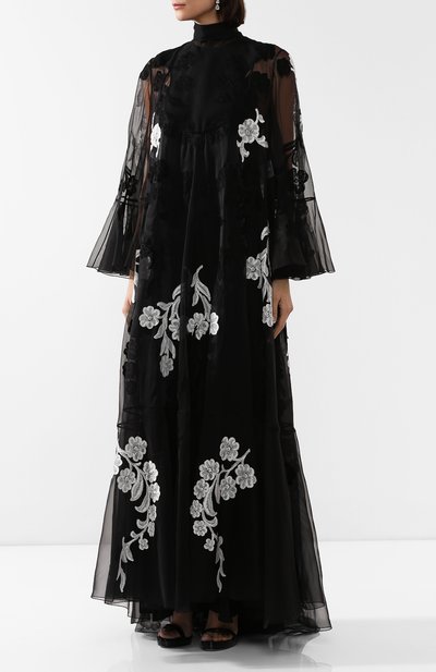 Шелковое платье VALENTINO, арт. SB0VD9S11C8, фото 3