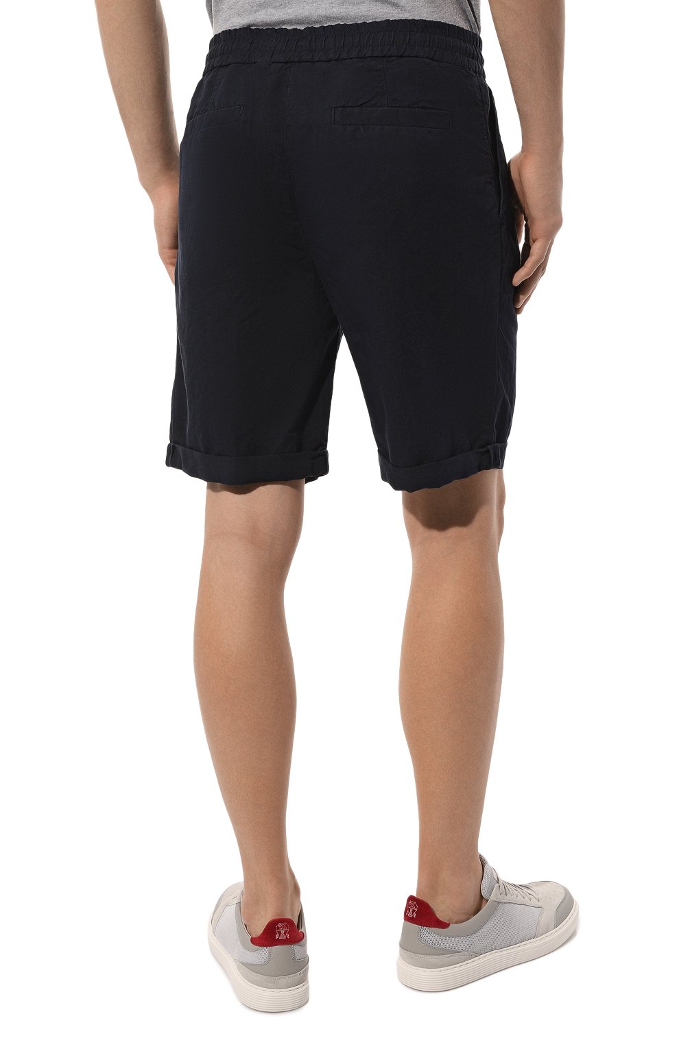 Шорты изо льна и хлопка BRUNELLO CUCINELLI, арт. M291DV0340, фото 4