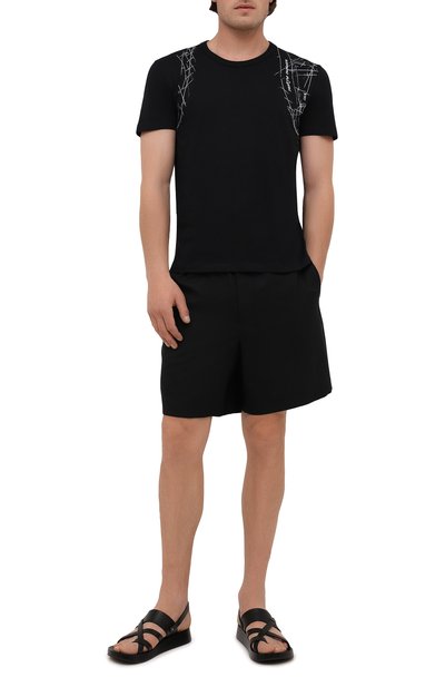 Хлопковая футболка ALEXANDER MCQUEEN, арт. 666622/QRZ6A, фото 2