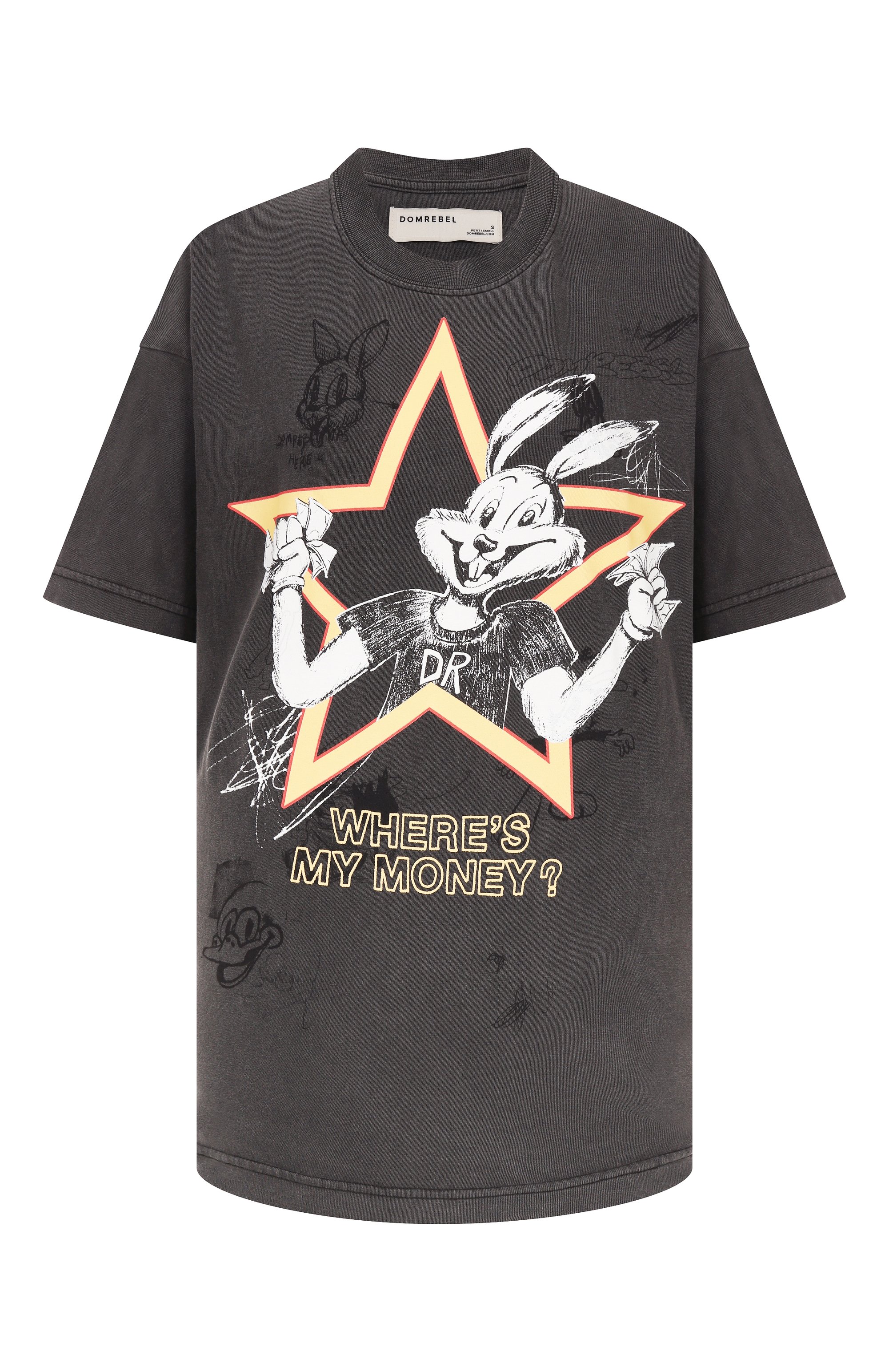 Хлопковая футболка DOMREBEL, арт. CASHBUN T-SHIRT, фото 1