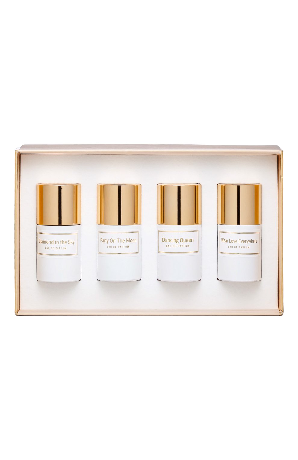 Парфюмерный набор white (4x15ml) HFC бесцветного цвета по цене 25000 руб., арт. 3760354920436, фото 1 Парфюмерный набор white (4x15ml) HFC, арт. 3760354920436, фото 1