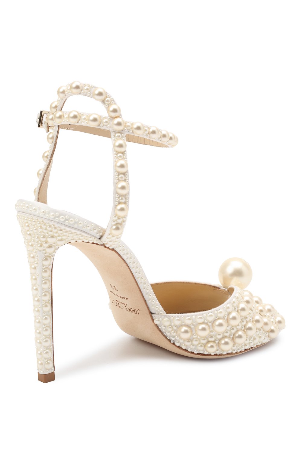 Текстильные босоножки sacora 100 JIMMY CHOO, арт. SAC0RA 100/W0Z, фото 4