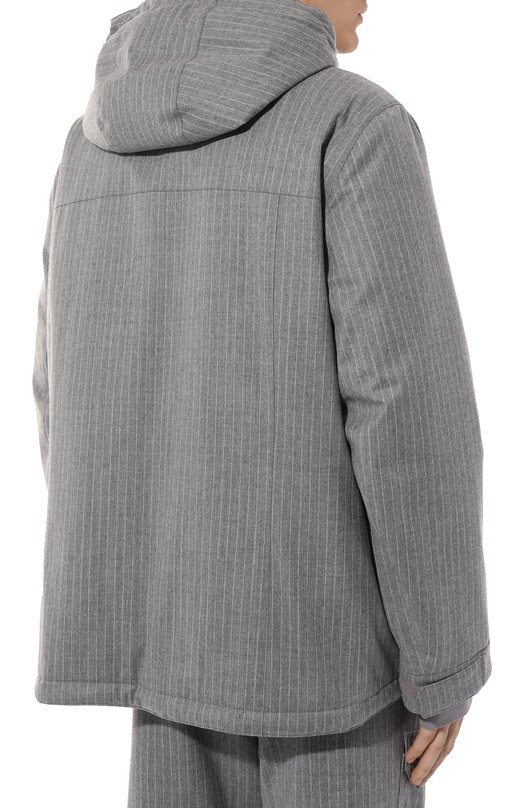 Шерстяная куртка Brunello Cucinelli M421MKG05 Серый  M421MKG05 Фото 4