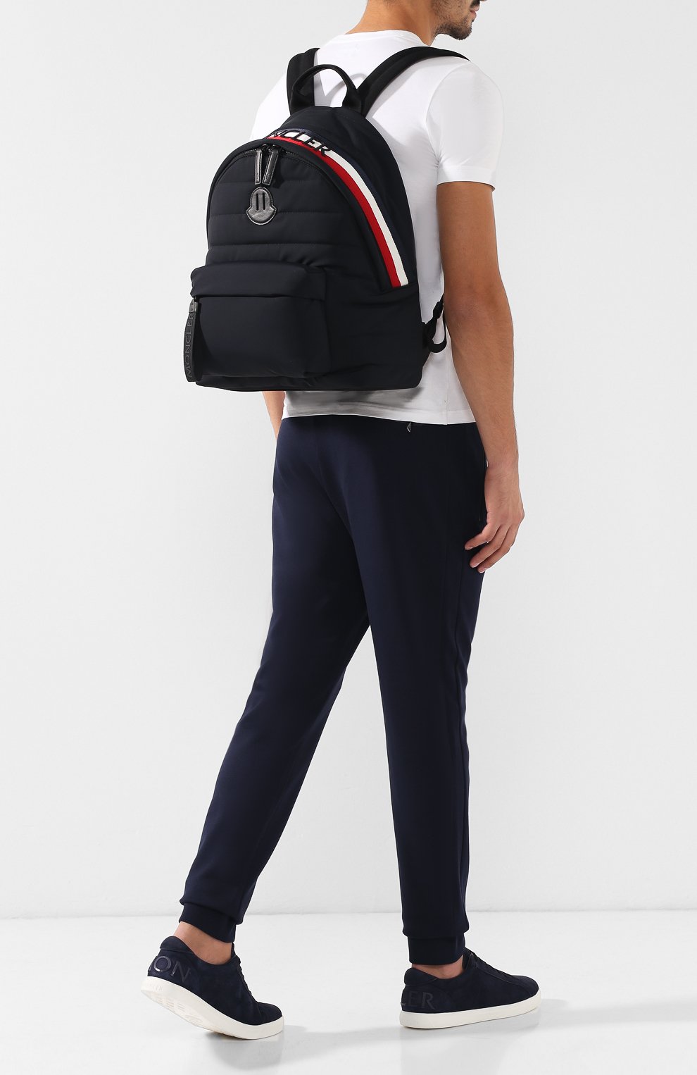 Кожаный рюкзак pelmo  с внешним карманом на молнии MONCLER, арт. D2-09A-00628-00-539AX, фото 2