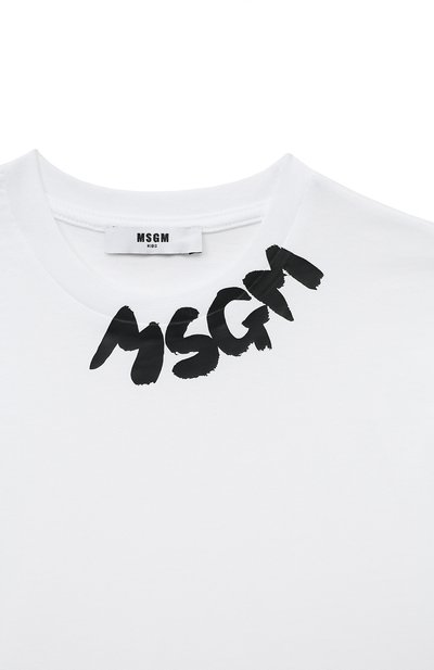Хлопковая футболка MSGM KIDS, арт. F3MSJUTH205, фото 3