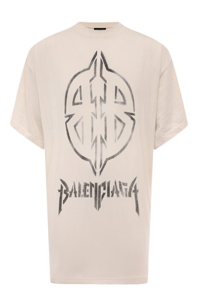 Мужская хлопковая футболка BALENCIAGA, арт. 787349/TQVT1