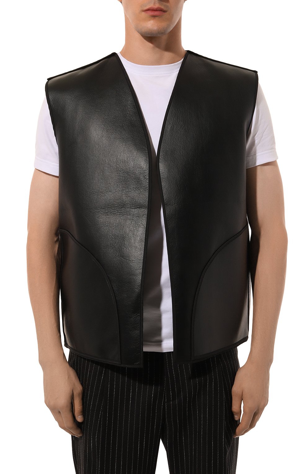Жилет из экокожи WHO_AM, арт. MV2-O249-BLK, фото 3