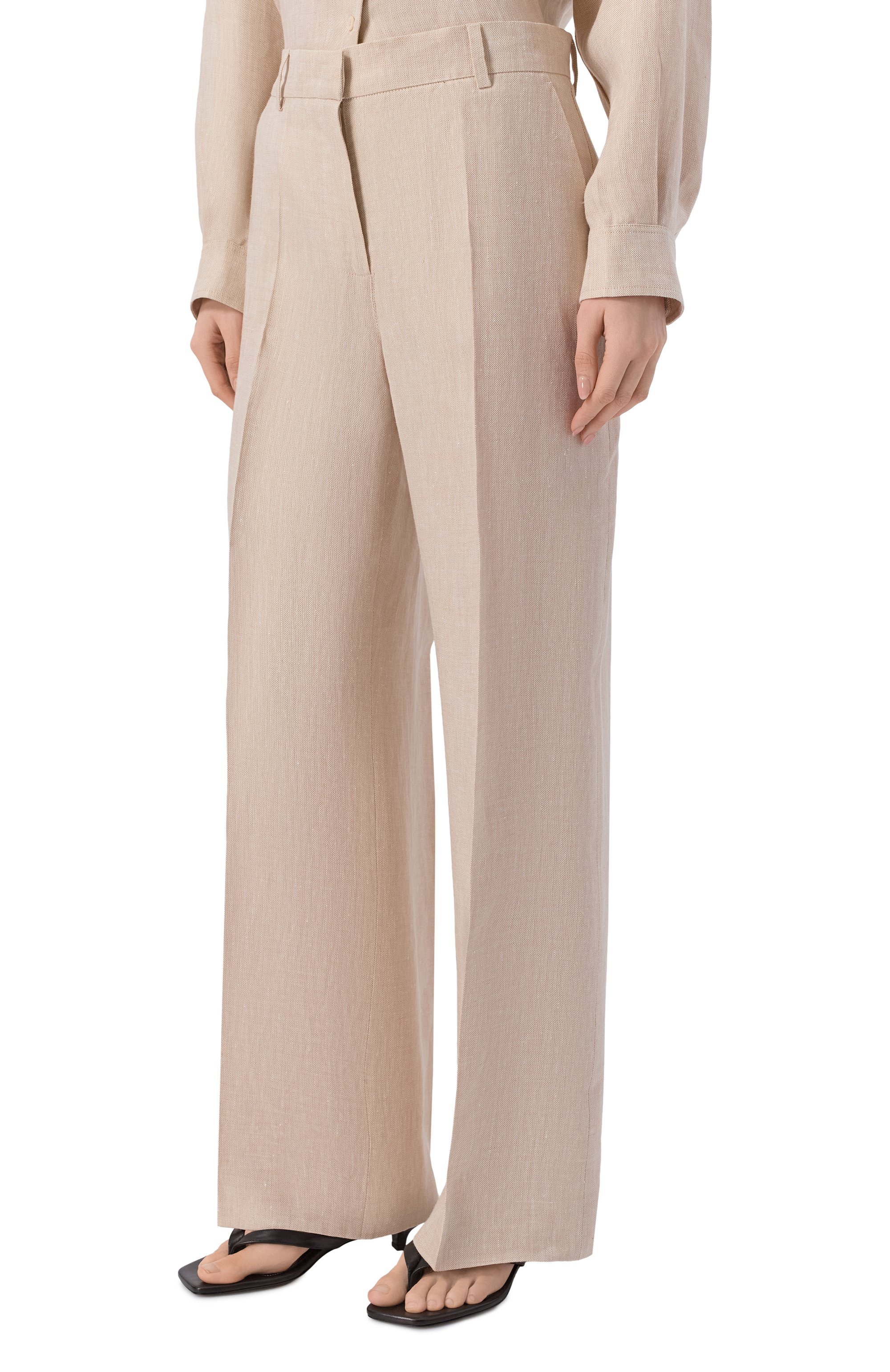 Льняные брюки WEEKEND MAX MARA, арт. WKDMALIZIA, фото 3