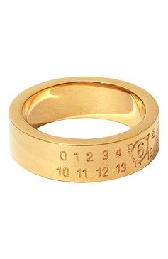 Женское кольцо MM6 золотого цвета, арт. SM6UQ0058 P6469/G0LD | Фото 1 (Региональные ограничения белый список (Axapta Mercury): Не проставлено; Нос: Не проставлено; Материал: Металл)