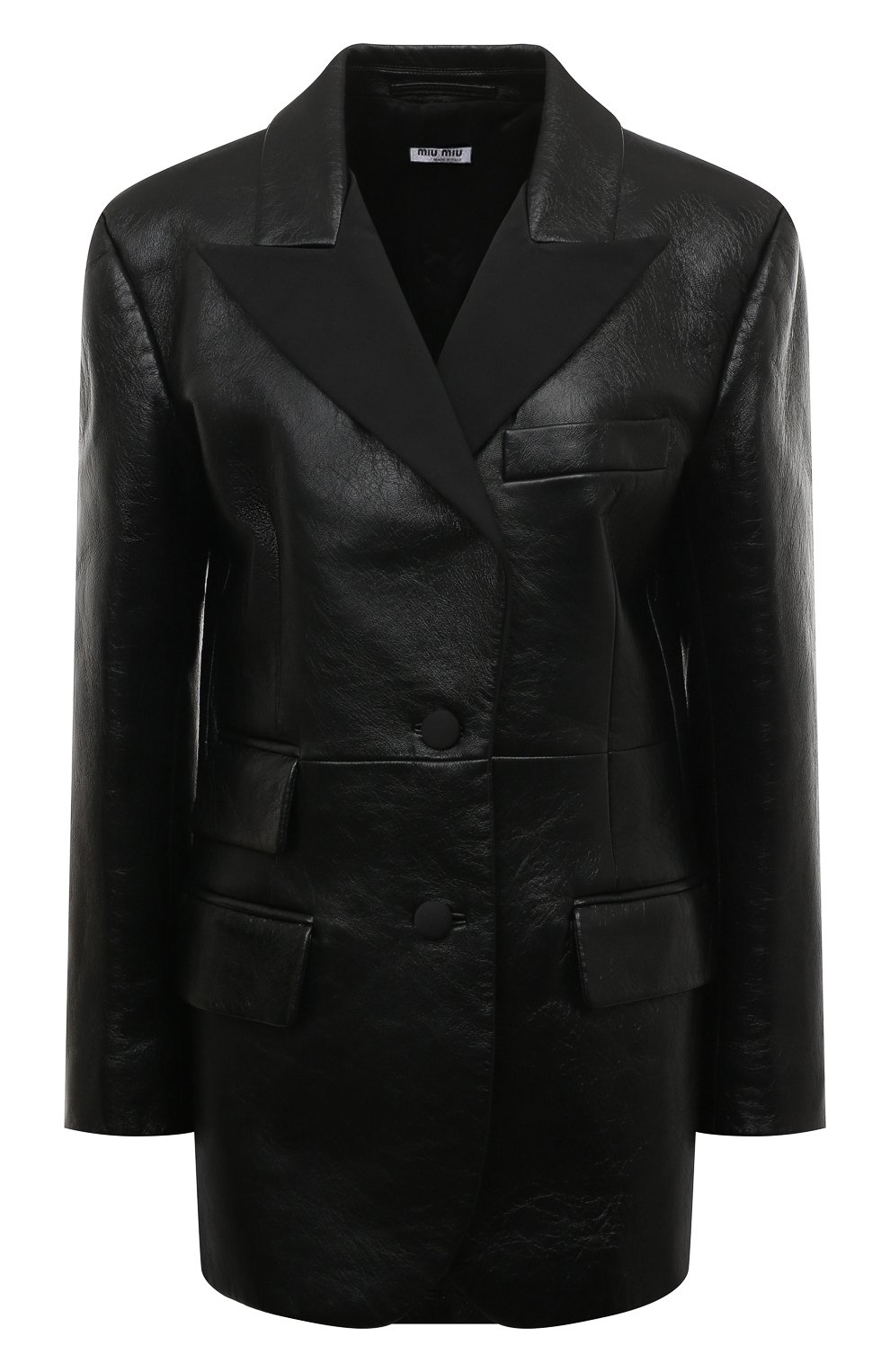 Кожаный жакет MIU MIU, арт. MPG447-1SNT-F0002, фото 1