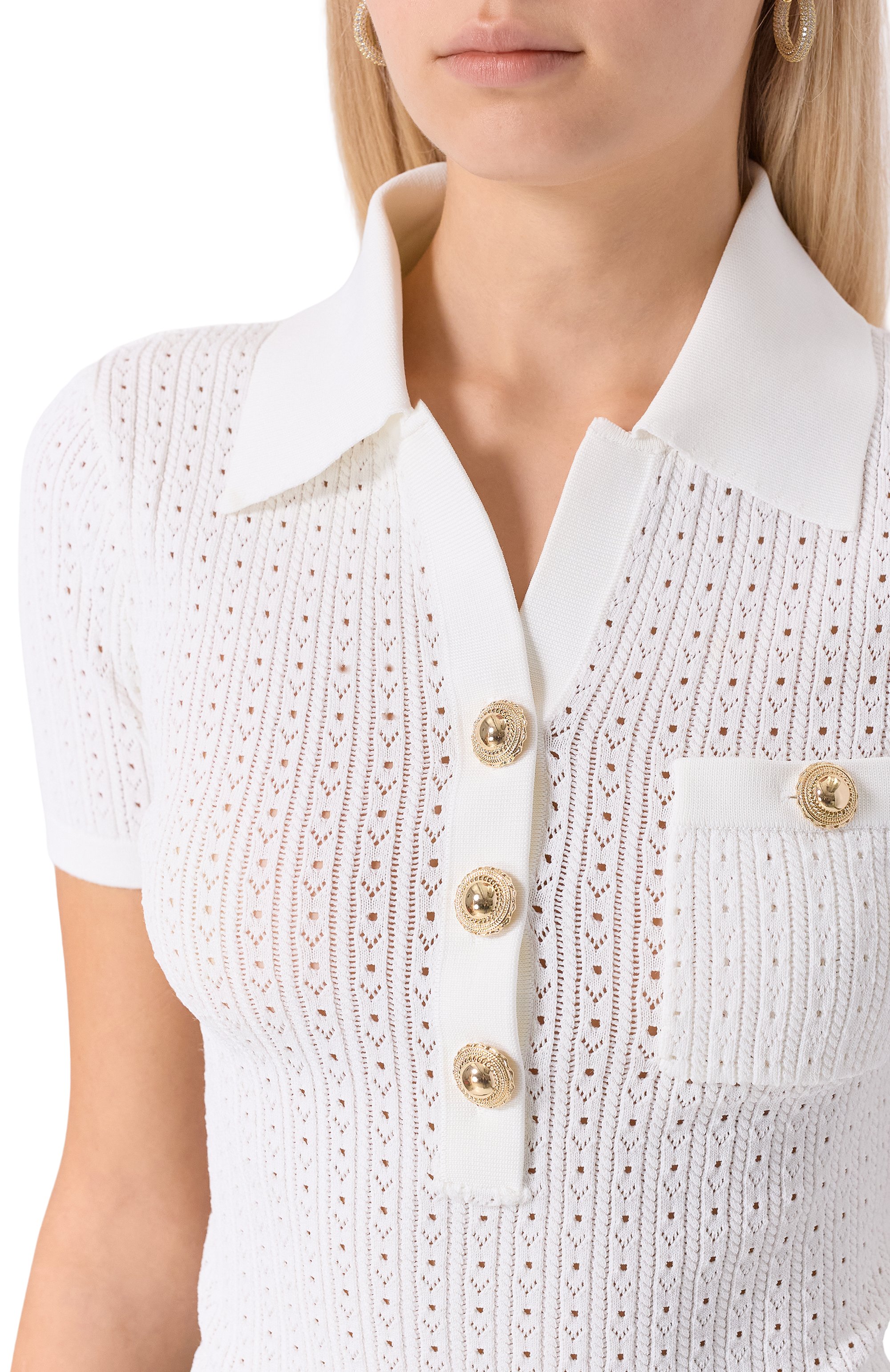 Поло SELF-PORTRAIT, арт. PF25095TW, фото 5