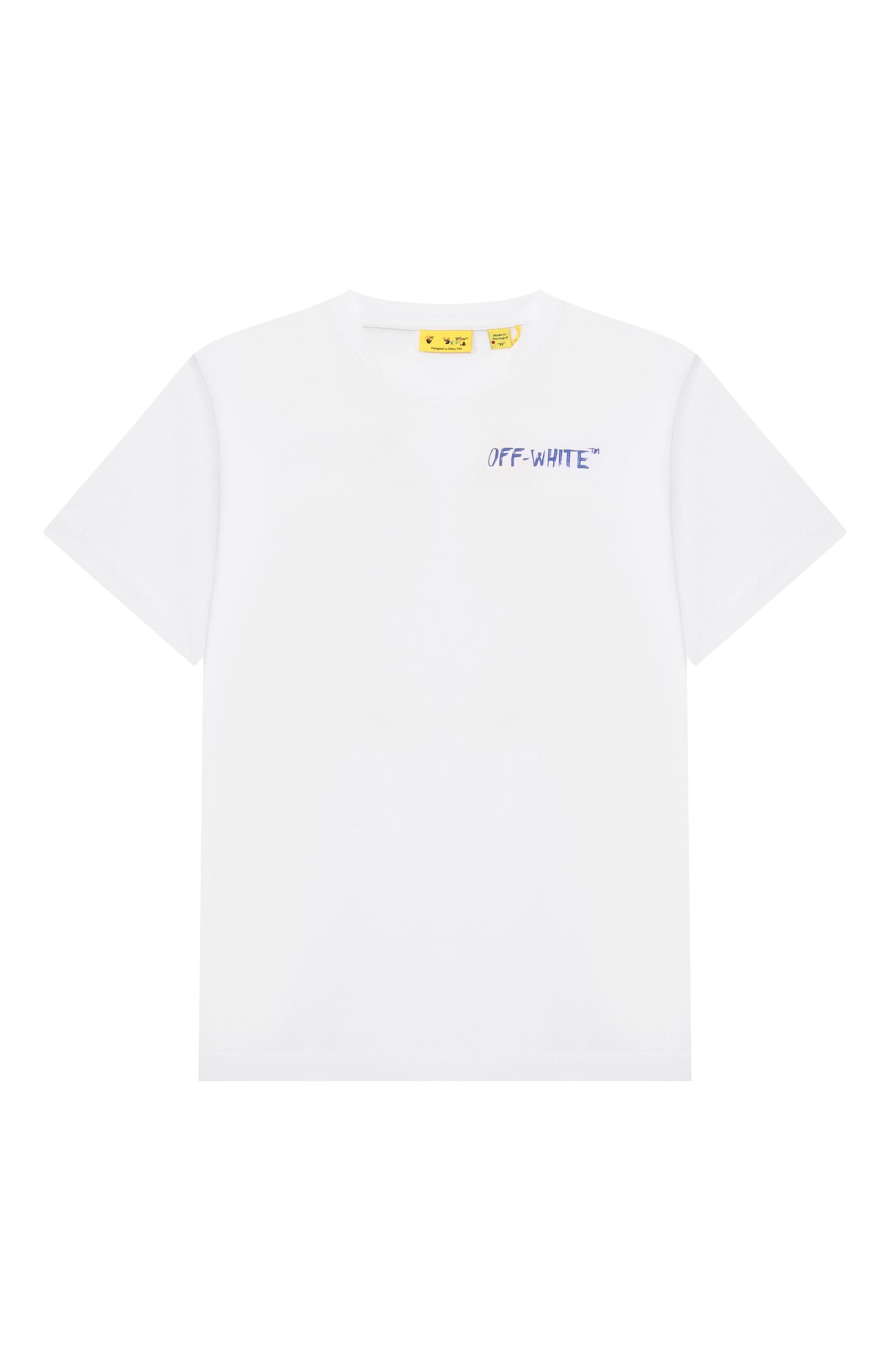 Хлопковая футболка OFF-WHITE, арт. 0BAA002S26JER005, фото 1