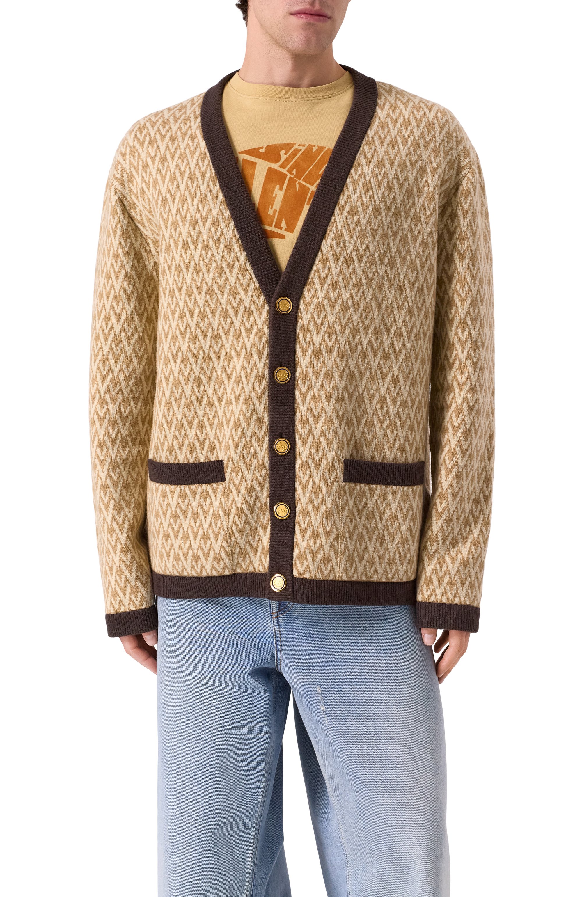 Шерстяной кардиган VALENTINO, арт. 6V3KA04IAR1, фото 3