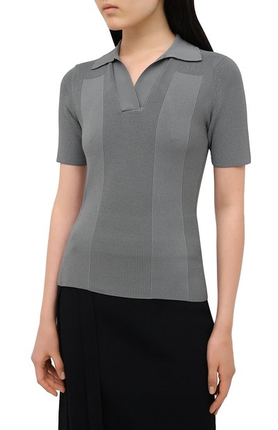 Пуловер из вискозы JACQUEMUS зеленого цвета по цене 22700 руб., арт. 203KN59/202510, фото 3 Пуловер из вискозы JACQUEMUS, арт. 203KN59/202510, фото 3