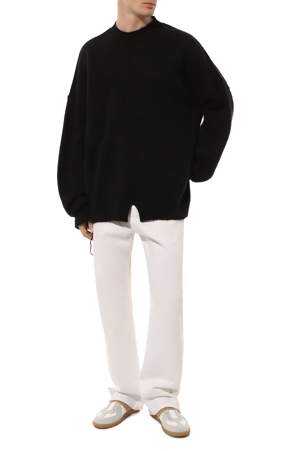 Шерстяной свитер ANDREA YA'AQOV черного цвета по цене 57150 руб., арт. 24MMAG51, фото 2 Шерстяной свитер ANDREA YA'AQOV, арт. 24MMAG51, фото 2