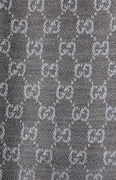 Шерстяной шарф GUCCI серого цвета по цене 35950 руб., арт. 411115/3G200, фото 2 Шерстяной шарф GUCCI, арт. 411115/3G200, фото 2