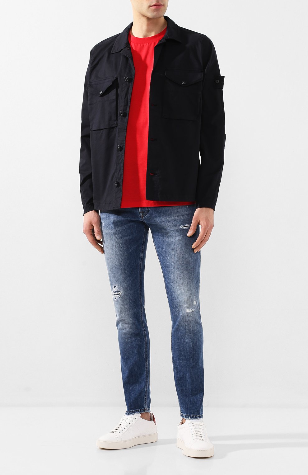 Хлопковая рубашка STONE ISLAND, арт. 7215123F2, фото 2