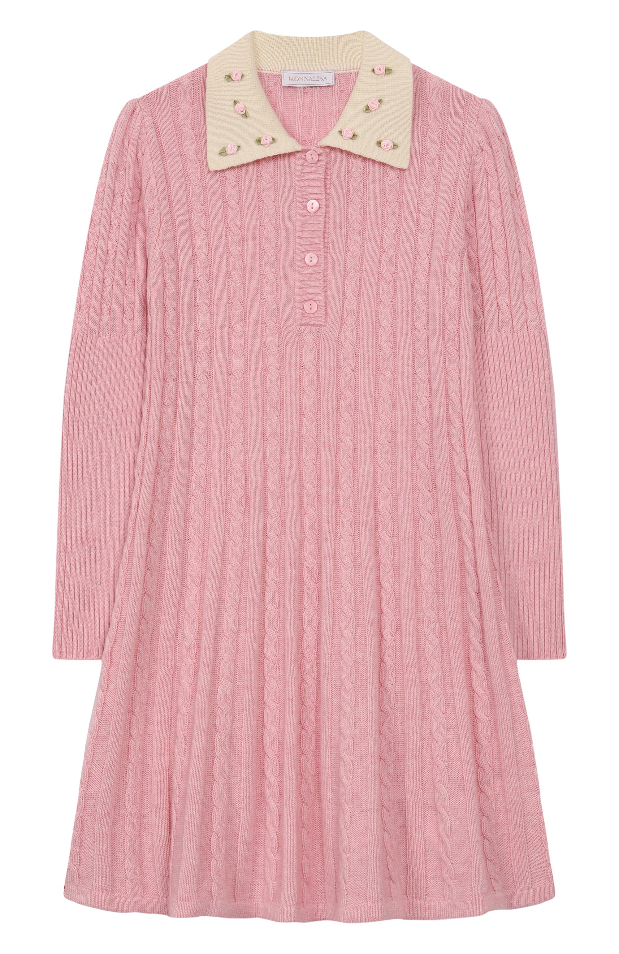 Платье из шерсти и хлопка MONNALISA, арт. 19F914, фото 1